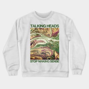 ••• Talking Heads ••• Aesthetic Fan Art Retro Crewneck Sweatshirt